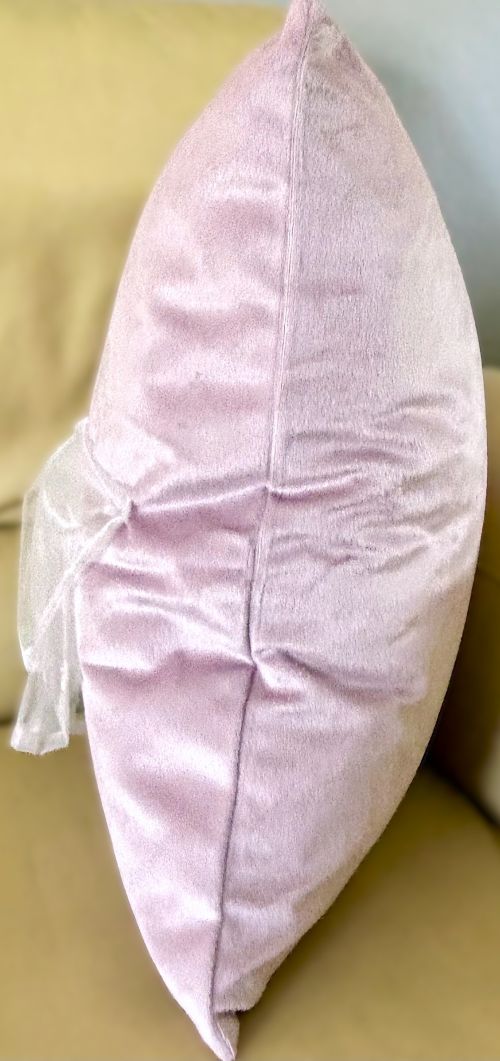 Pink Embroidered Ballerina Pillow Cover