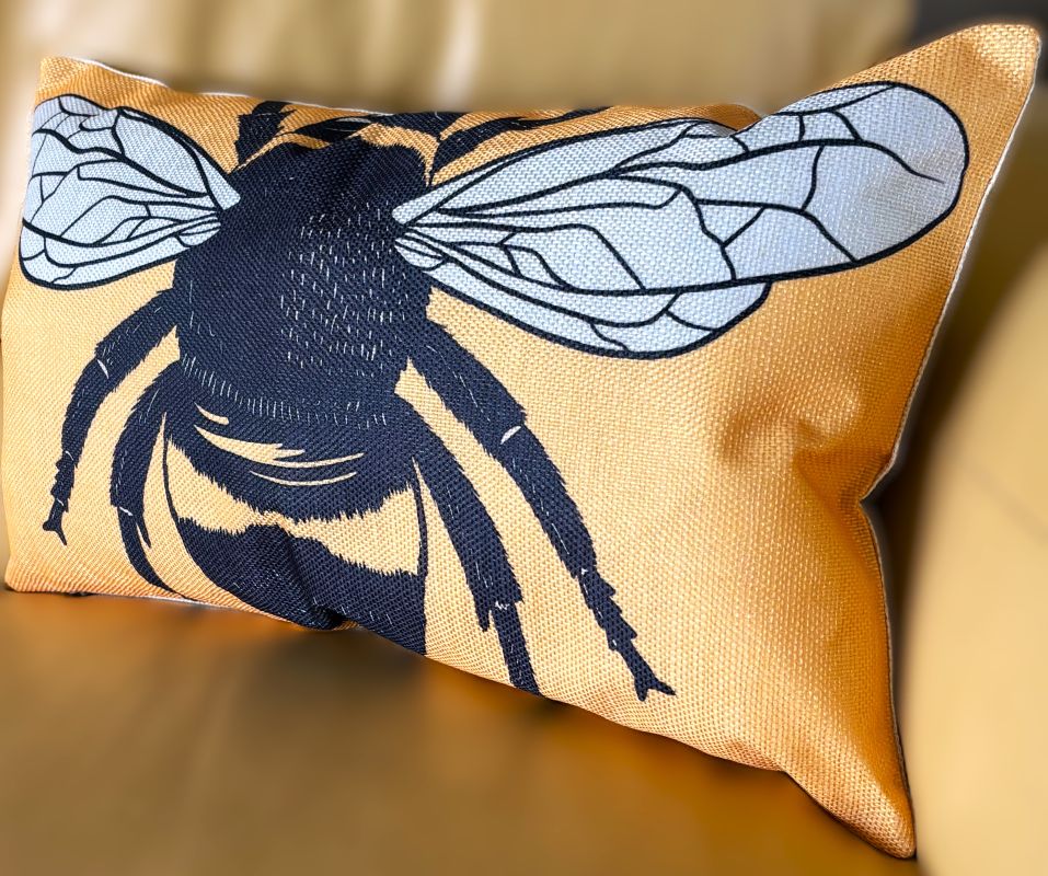 Pop Art Bee Pillow Cover