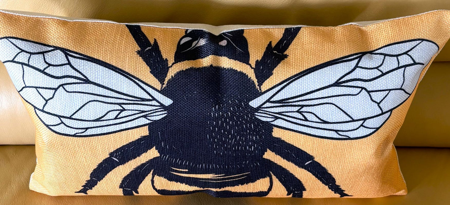 Pop Art Bee Pillow Cover