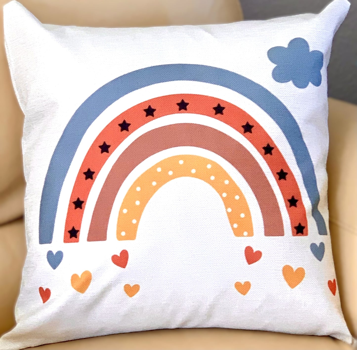 Whimsical Rainbow Pillow Covers