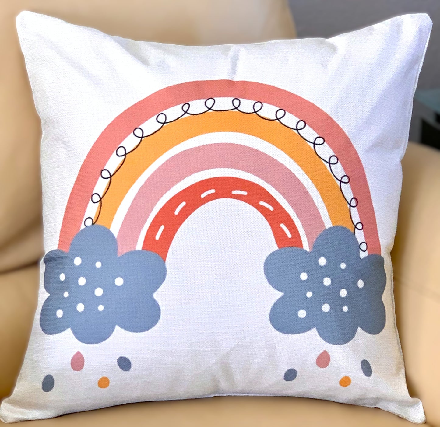 Whimsical Rainbow Pillow Covers