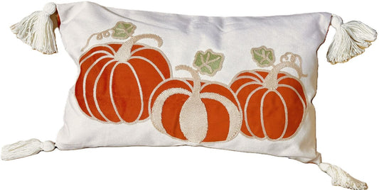 Pumpkins on the Vine Seasonal Pillow Cover