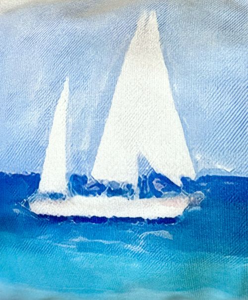 Sailing on the Ocean Pillow Cover