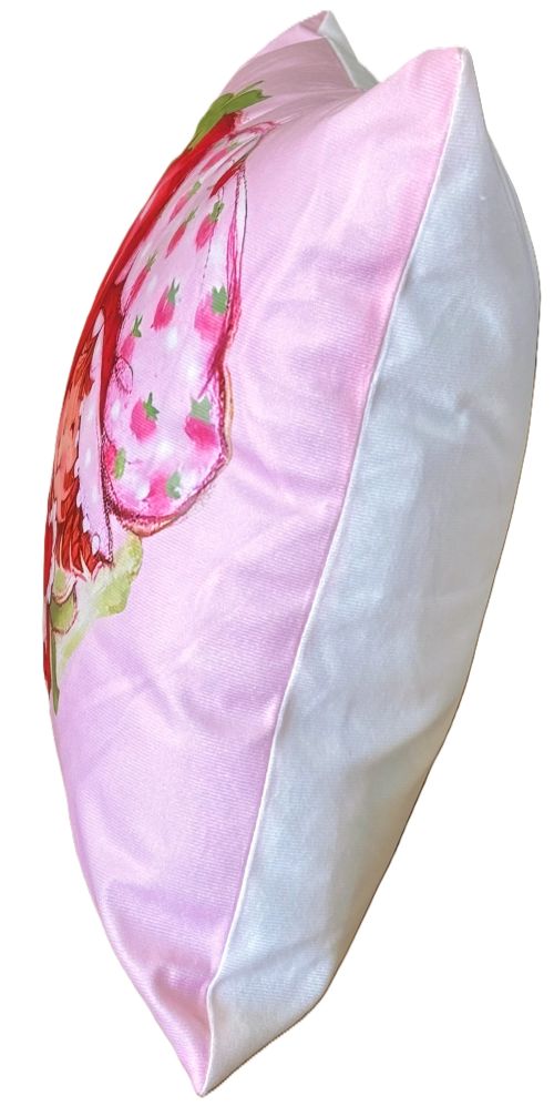 Vintage-Style Strawberry Shortcake Pillow Cover