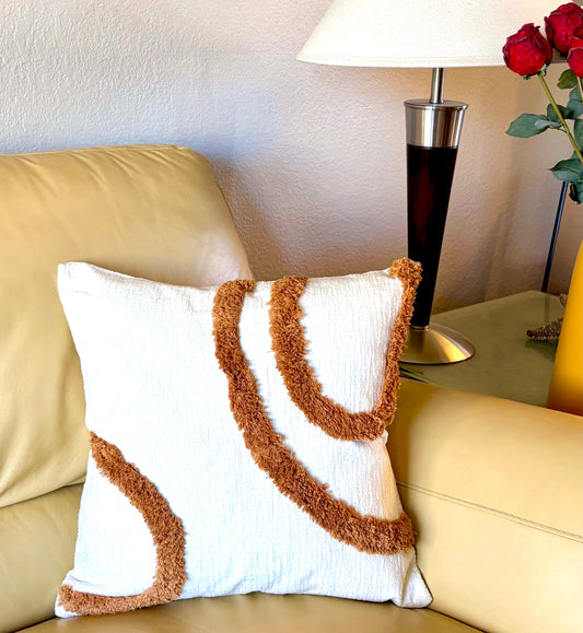 Modern Tufted Loop Pillow Cover