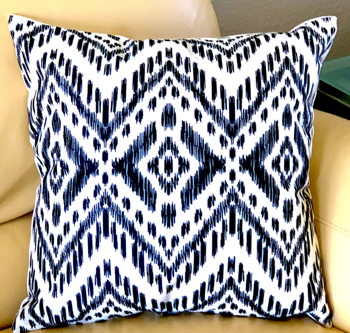 Black and White Boho Chic Pillow Cover