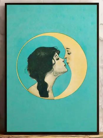 'Dear Old Dixie Moon Art Print
