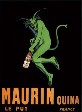Cappiello Vintage Aperitif Advertisement Green Devil Art Print