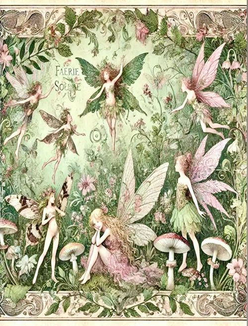 Vintage-Style Forest Fairies