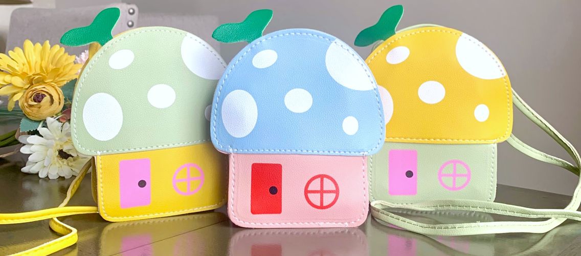 Mushroom Fairy House Crossbody Purse