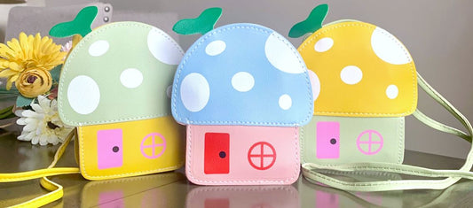 Mushroom Fairy House Crossbody Purse