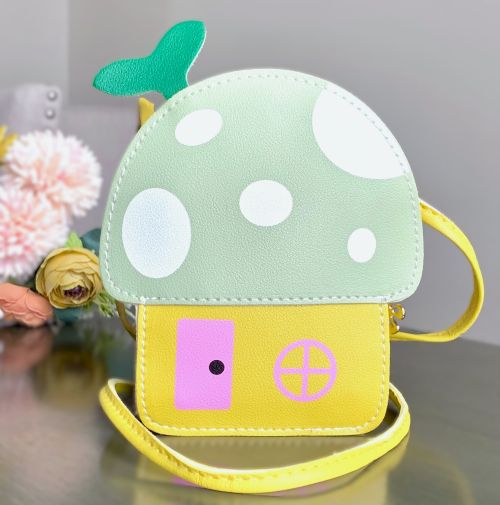 Mushroom Fairy House Crossbody Purse