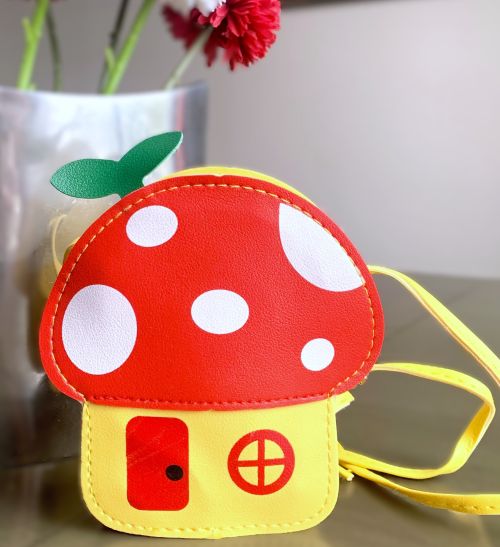 Mushroom Fairy House Crossbody Purse