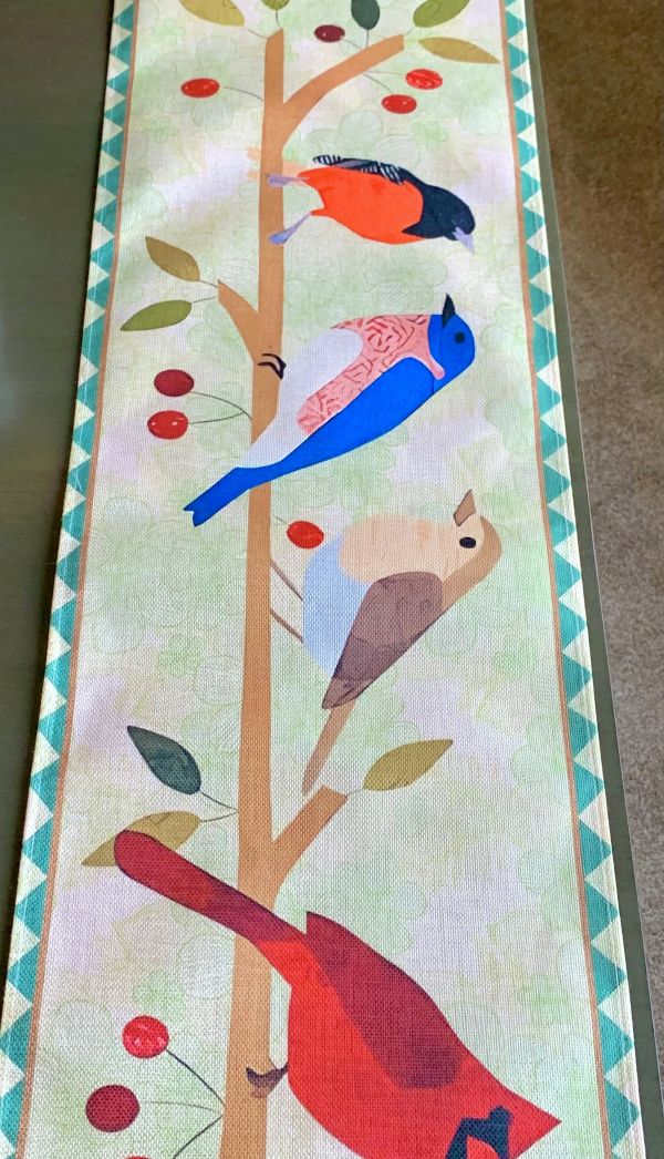 Rustic Songbird Table Runner