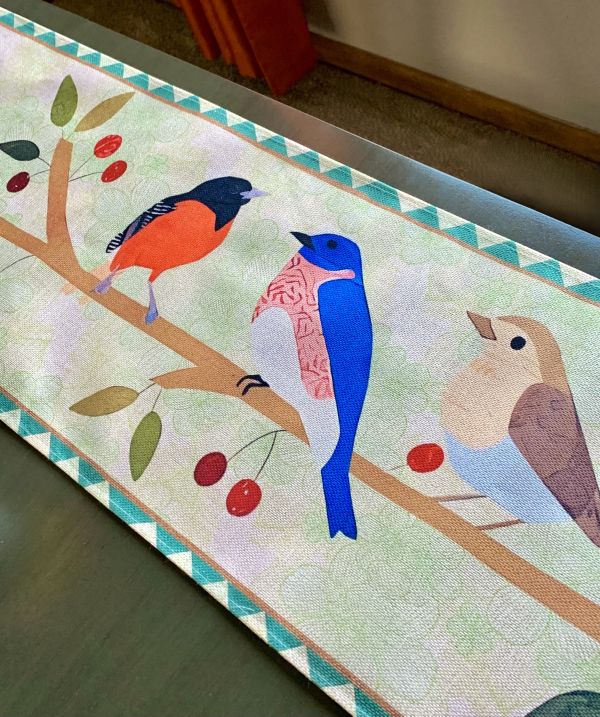 Rustic Songbird Table Runner