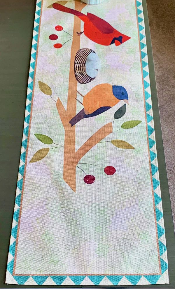 Rustic Songbird Table Runner