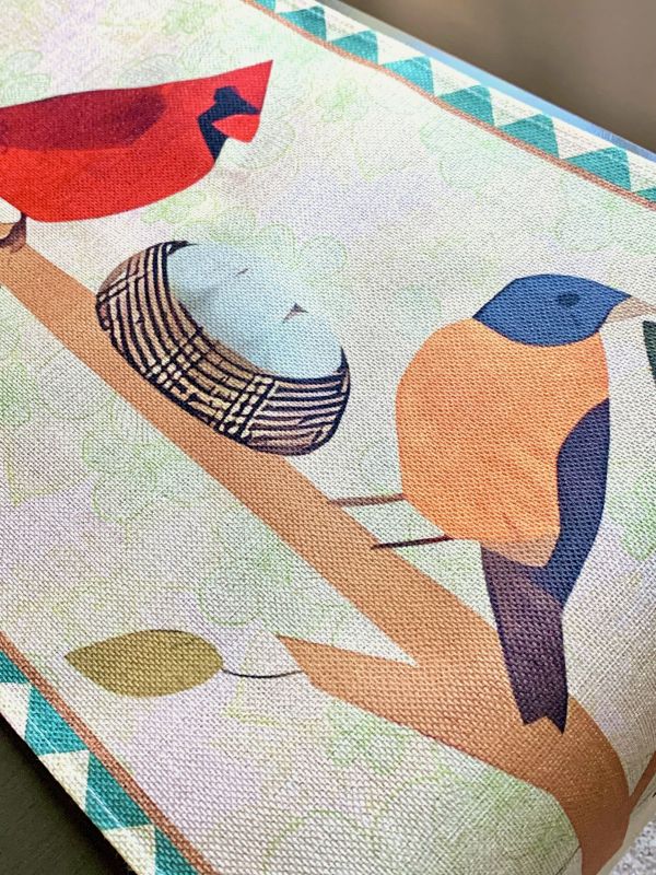 Rustic Songbird Table Runner