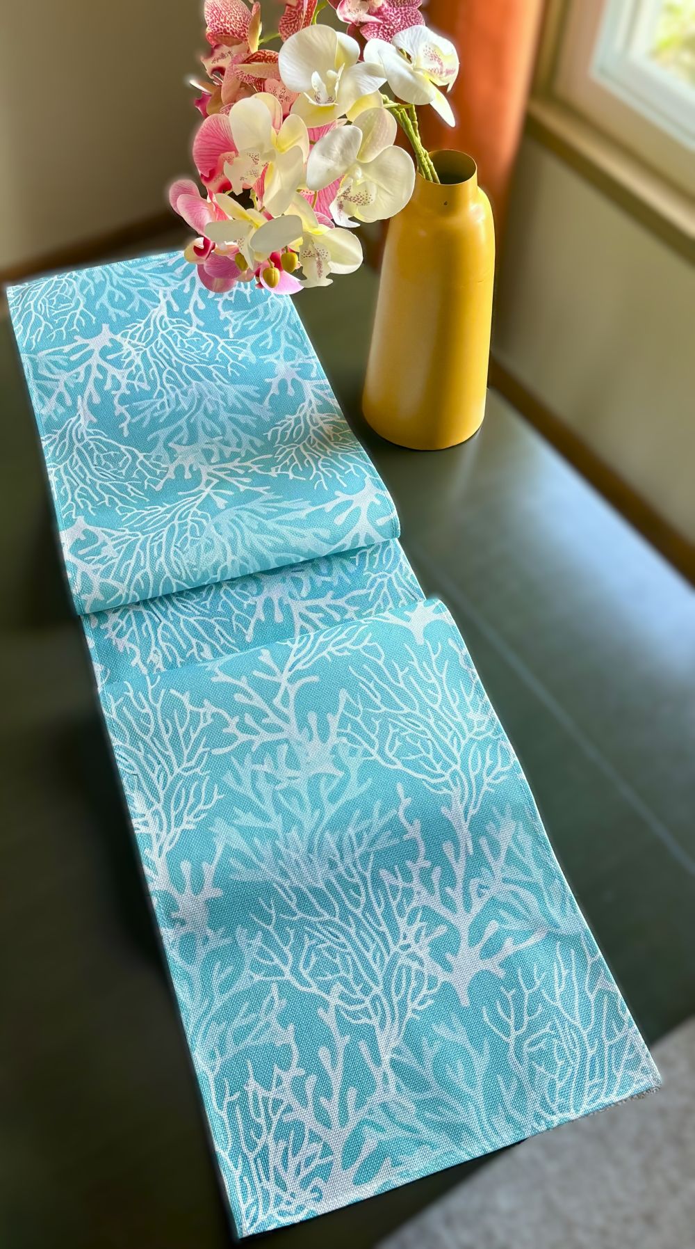 Ocean Coral Table Runner