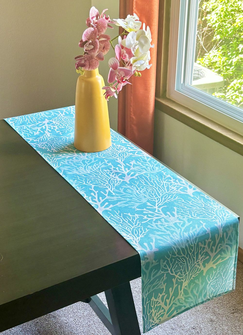 Ocean Coral Table Runner