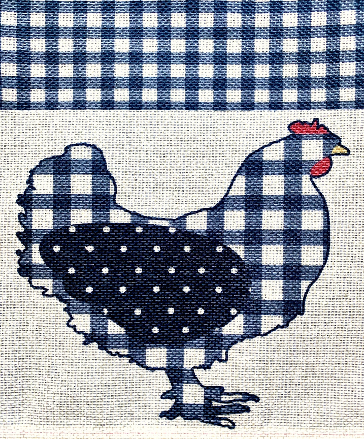 Farmhouse Hen Patchwork Table Runner