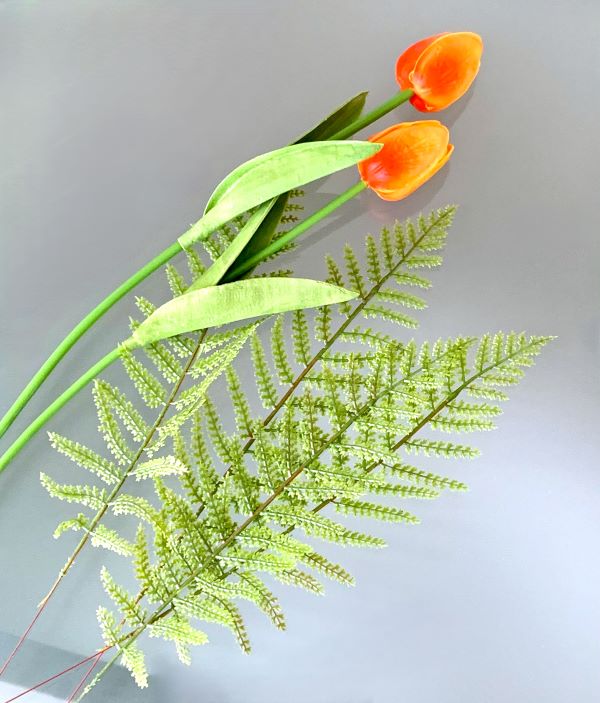 Set/4 Artificial Lacey Fern Fronds