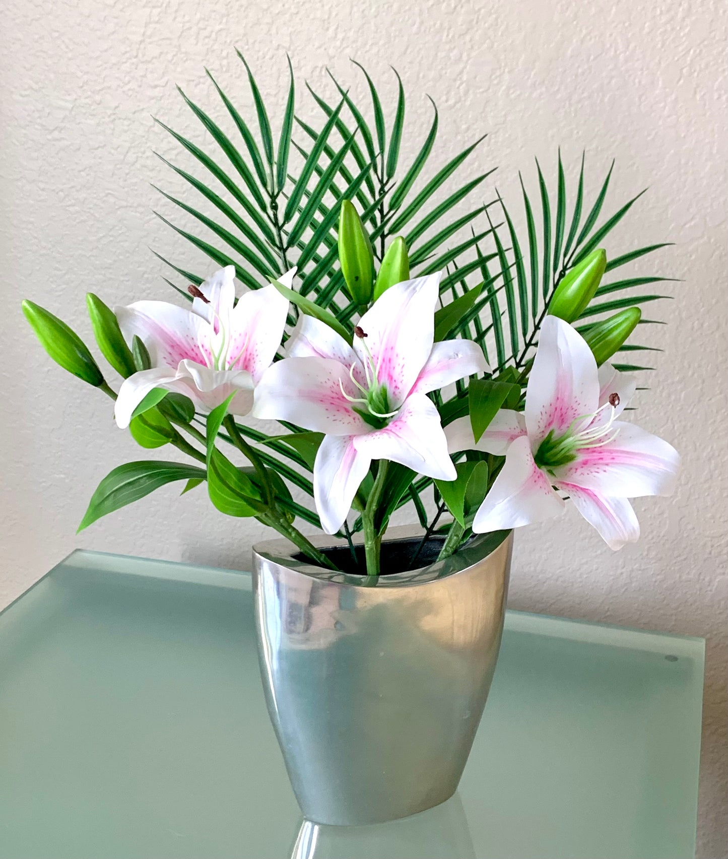 Set/3 19”L Tropical Palm Fronds