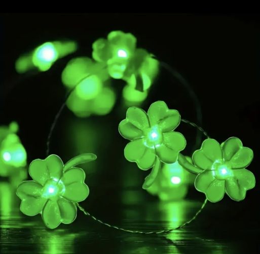 Green Four-leaf Clover LED Fairy Lights