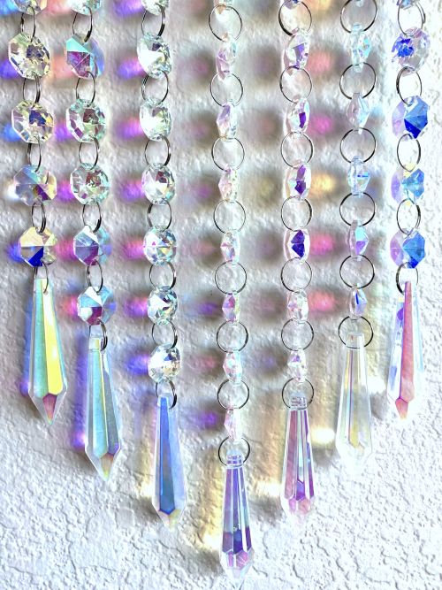 Multistrand AB Crystal Prism Curtain Sun Catcher