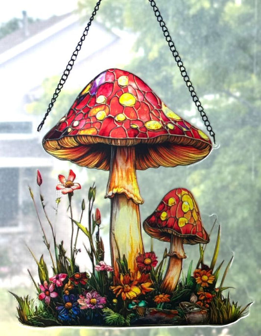 Forest Toadstools Sun Hanging