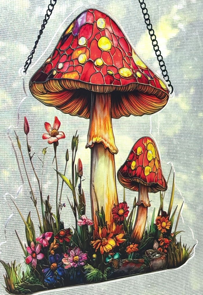 Forest Toadstools Sun Hanging