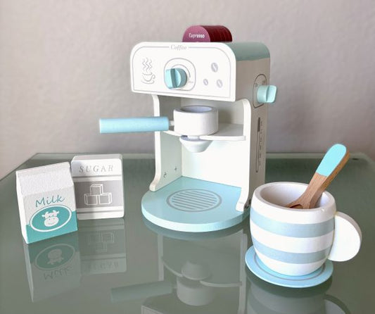 Espresso Machine Wooden Playset