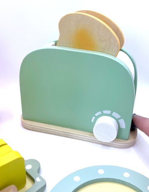 "Good Morning" Toaster Wooden Playset