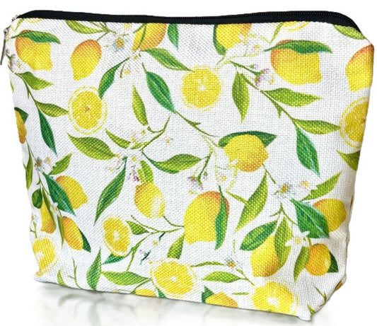 Lemon Blossom Zippered Pouch